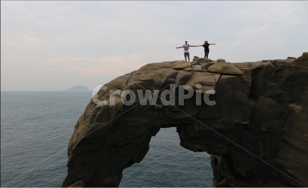 여행,대만,추억,등산,바위,코끼리바위,지룽
