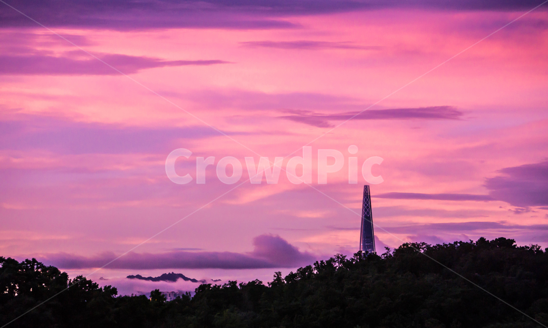 탑,tower,sky,sunset,석양,하늘,pink,건물