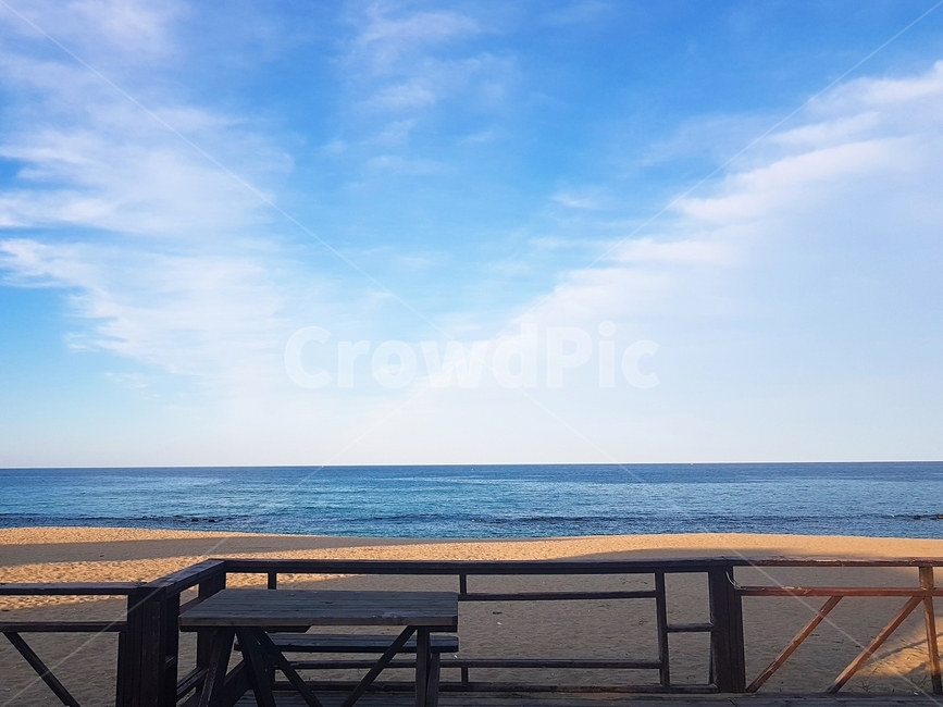 강릉,안목,동해바다,하늘,바다,자연,풍경,nature,landscape,railing,난간