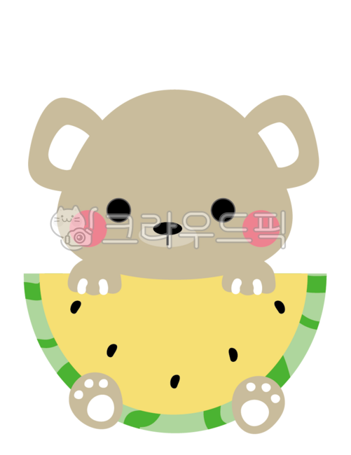 동물수박,동물모빌,수박모빌,수박동물,수박,곰수박,곰