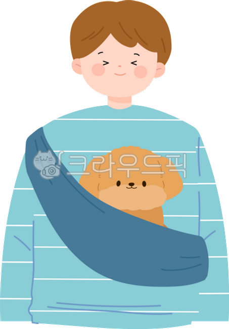 People,family,companion,companion family,companion dog,dog person,single-person household,man,male,mint-colored clothes,striped clothes,poodle,puppy,brown puppy