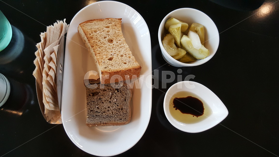 빵,에피타이저,음식,냅킨,외식,소스