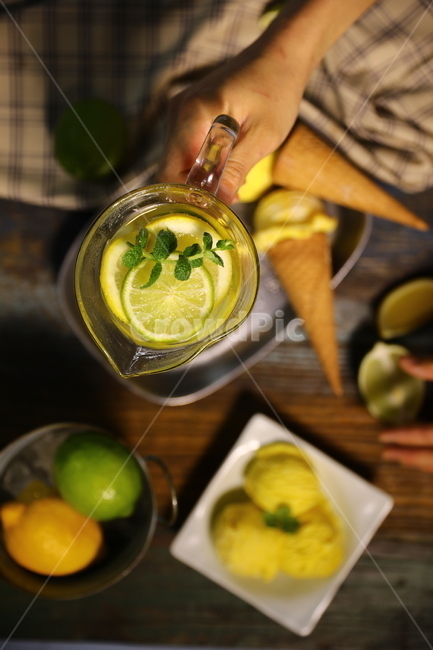 탄산수,아이스크림,소풍,핸드메이드,음료,레몬,음료수,drink,beverage,감성,sensible,feeling