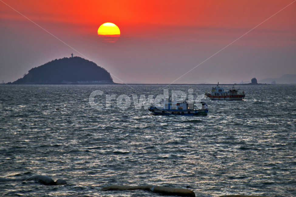 석양,일몰,지는해,붉은해,서해,고깃배,궁평항,화성,섬,산업,industry,industrial,어업,fishery,fishing industry