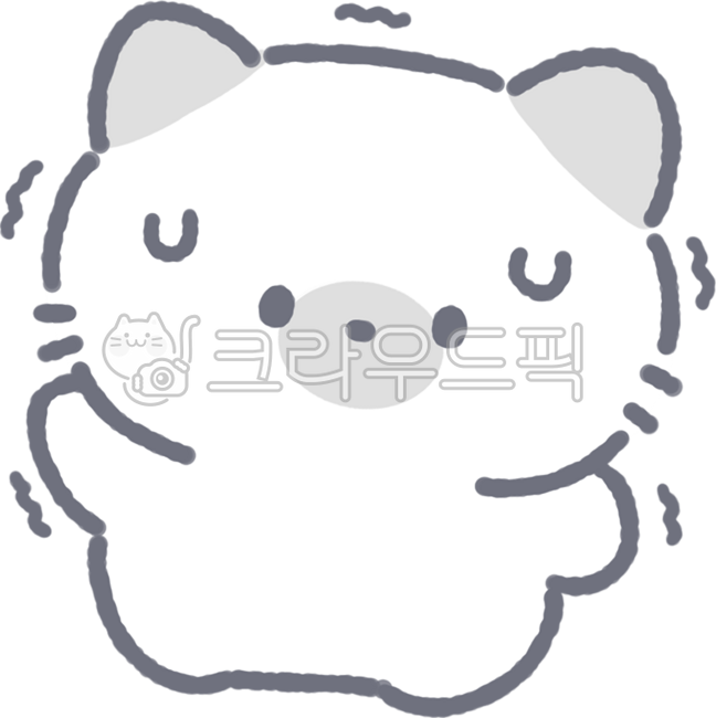 귀여운,동물,고양이,이모티콘,덜덜,무서움