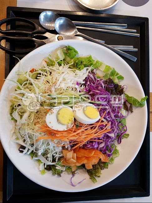 면,비빔면,비빔국수,막국수,샐러드,야채막국수