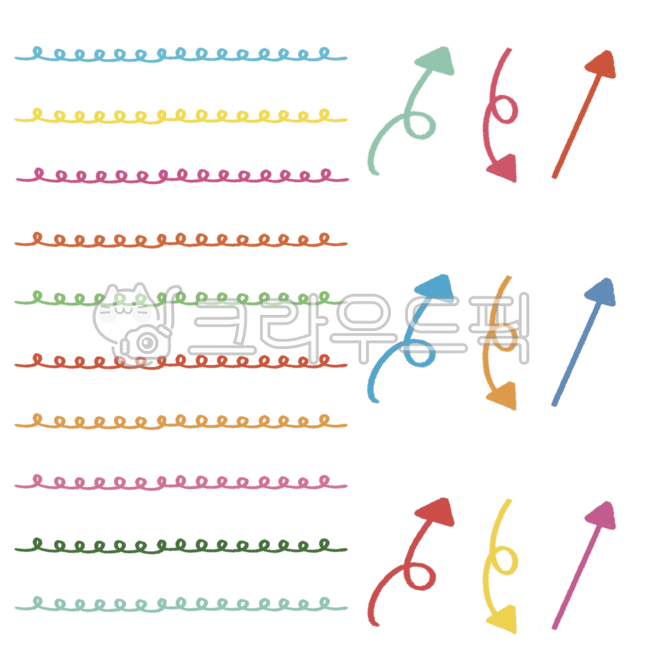 밑줄, 선, 줄, 화살표, 메모, 사진,이미지,일러스트,캘리그라피 - Nqldk1204작가