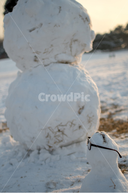 nature,자연,outdoors,옥외,snow,눈,winter,겨울,snowman,눈사람,안경,역광,올림픽공원,두개,두사람