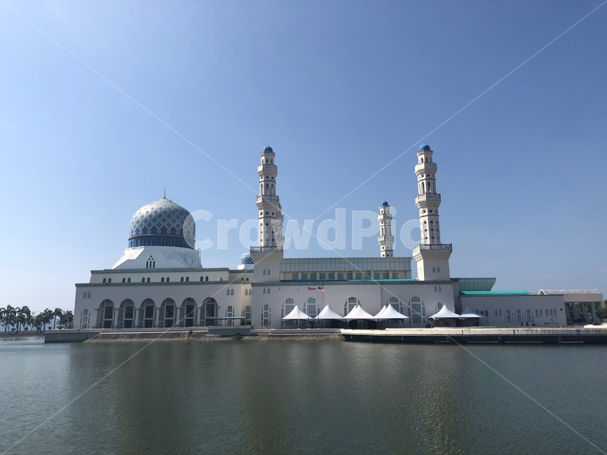 블루모스크,사원,이슬람,코타키나발루,휴가,동남아,여름휴가