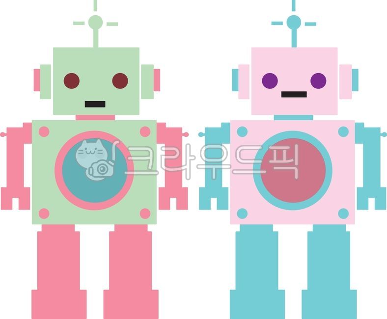 AI,artificialintelligence,robot,2d,vintage,illustration,cyborg