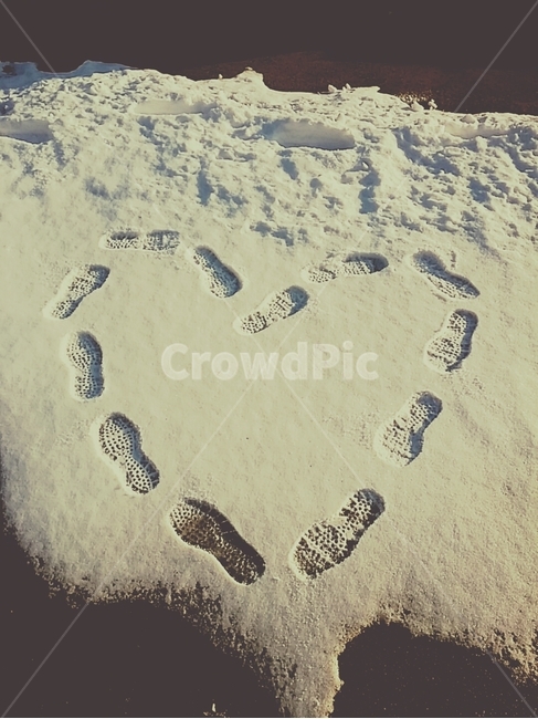 발자국,하트,발자국하트,눈,눈하트,겨울,계절,winter,season