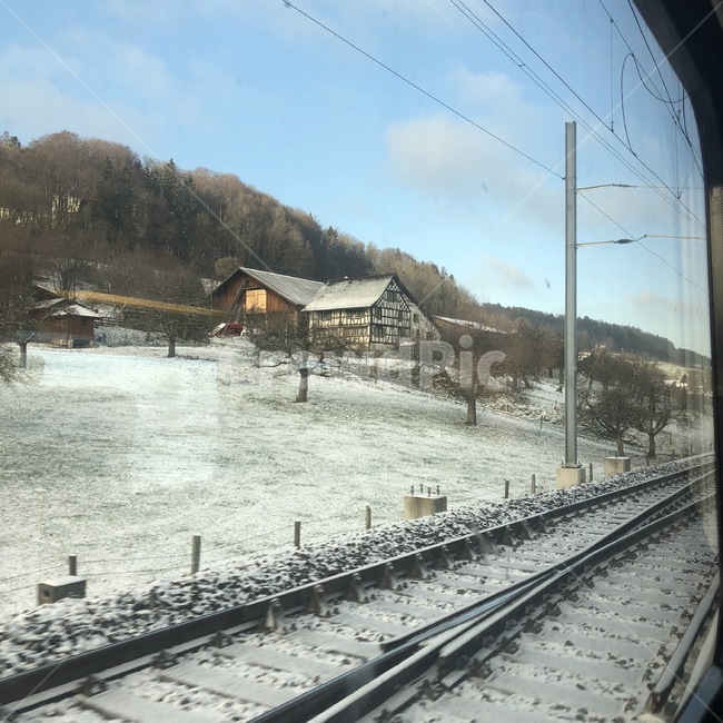 철도,기찻길,레일,rail,traintrack,railway,스위스,기차,눈,겨울