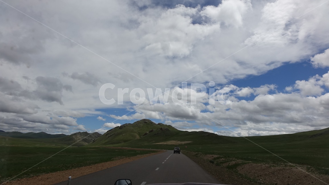 길,도로,자연,nature,road,highway,horizon,지평선,sky,하늘,cloud,구름,mountain,몽골,초원
