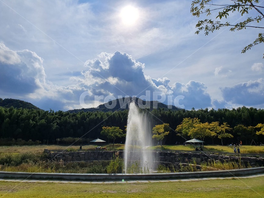 water,물,구름,분수,해,자연,풍경,nature,landscape