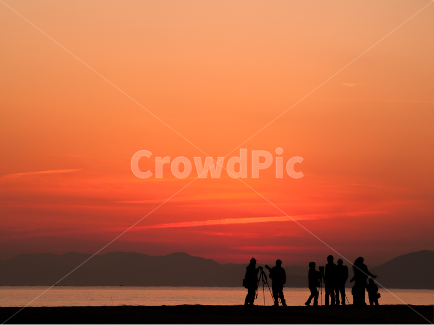바다,낙조,일몰,부산,다대포,자연,풍경,nature,landscape,사람들,대중,군중,other people,crowd,인물실루엣,사람실루엣,character silhouette,human silhouette,사진작가,포토그래퍼,photographer,person,사람,human,인간,silhouette,실루엣,outdoors,옥외