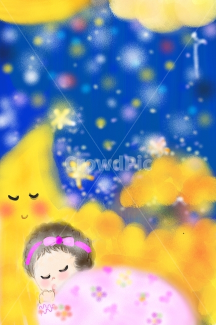 아기,sleep,달,별,잠자리,자장가,꿈나라,꿈,dream,moon,star,그림,cute,lovely,귀여운,사랑스러운