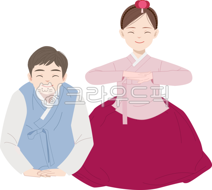 greeting,bow,Korean traditional clothing,boy,Hanbok,Hanbok illustration,boys hanbok,Hanbok character,Chuseok,Lunar New Year,new bow,girl,Boy,etiquette,traditional clothing,girls hanbok,Chuseok gift,sitting,childs hanbok,child