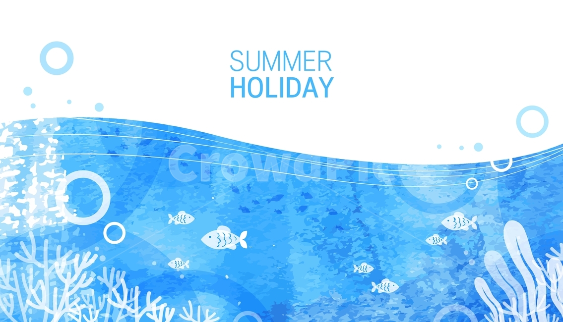 물고기,미역,산호,물방울,수채화,바다,여름,팝업,배너,배경,이벤트,여름,계절,summer,season,그래픽,일러스트레이션,graphic,illustration