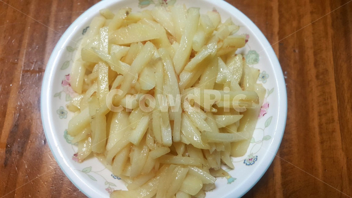 감자,튀김,볶음,요리,감자볶음,식재료,food
