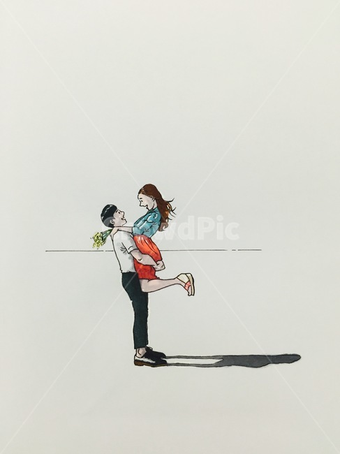 연애,일러스트,부부,청첩장,청첩장그림,따뜻한,달달한그림,안고있는그림,연인,커플,사랑,lover,couple,그래픽,일러스트레이션,graphic,illustration