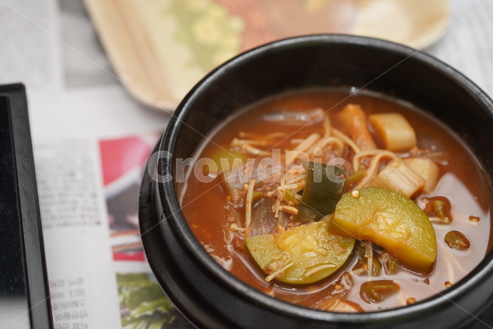 찌개,국,한식,된장,호박,먹거리,음식,식사,뚝배기,food,사발,meal,soupbowl