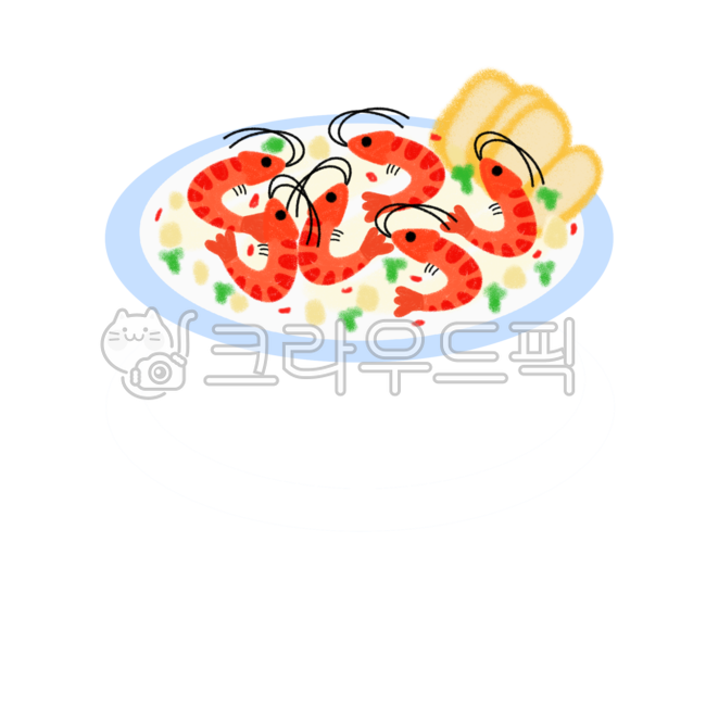 감바스,스페인요리,새우요리,일러스트,스티커,다이어리스티커,인스,음식,food,누끼,remove background