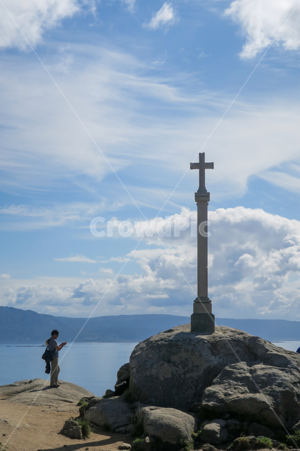 person,human,인간,사람,outdoor,옥외,십자가,cross,스페인,spain,españa,산티아고순례길,순례길,산티아고,순례,pilgrim,peregrino,caminodesantiago,camino,nature,자연,풍경,fisterra,피스테라,landscape,피니스테라
