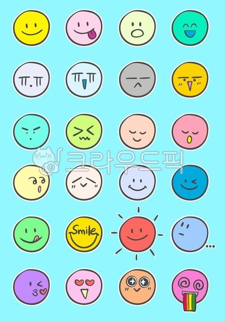 스마일, 이모티콘, smile, 미소, 웃음, 사진,이미지,일러스트,캘리그라피 - soosia23작가
