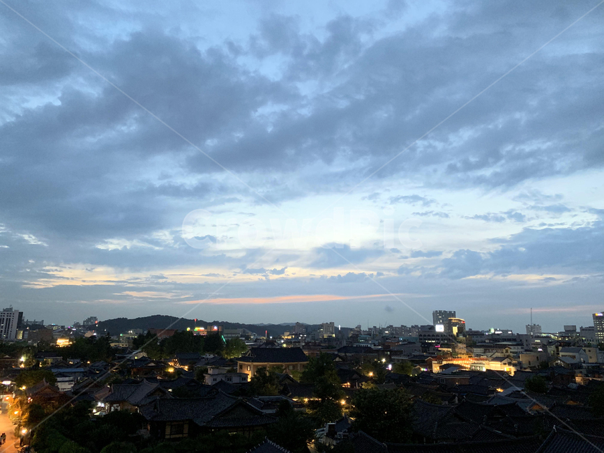 전주,야경,노을,하늘,구름,주황,전망,전경,경치,자연,조감도,풍경