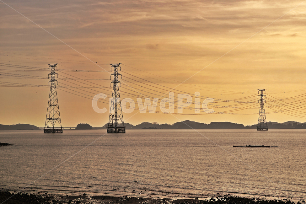 구봉도,대부도,바다,썰물,철탑,해솔길,서해,송전탑,자연,풍경,nature,landscape