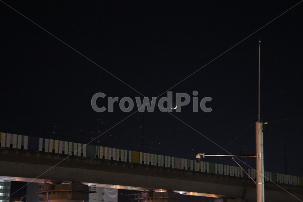밤,달,야경,도시,경치,풍경,다리,도로,야경,밤,풍경,nightscape,night,landscape,road,freeway,고속 도로