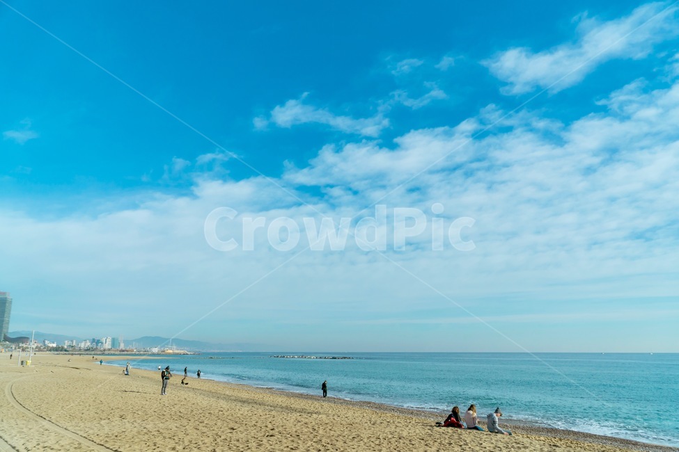 바다,sea,해변,beach,스페인,바르셀로나