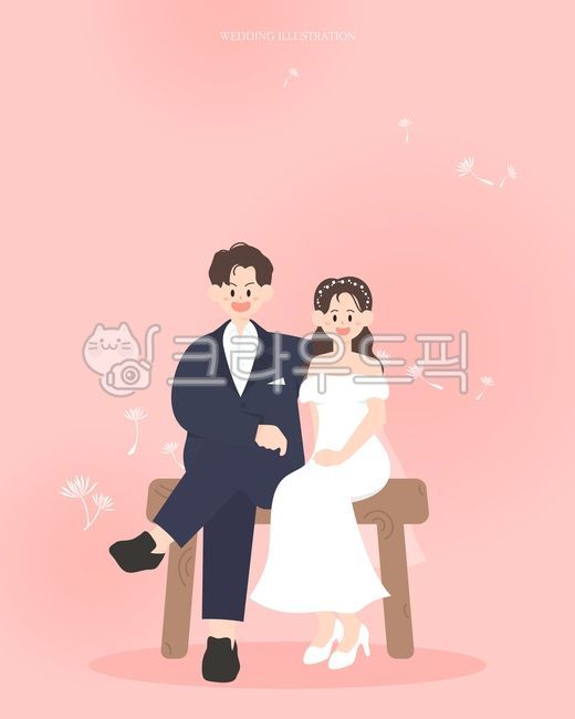 백그라운드,일러스트,소스,활용,결혼기념일,결혼식,웨딩,스몰웨딩,가정,가족,커플,연인,부부,신혼부부,웨딩박람회,웨딩드레스,드레스,턱시도,캐릭터,사람,여자,남자,민들레,홀씨,머리띠,구두