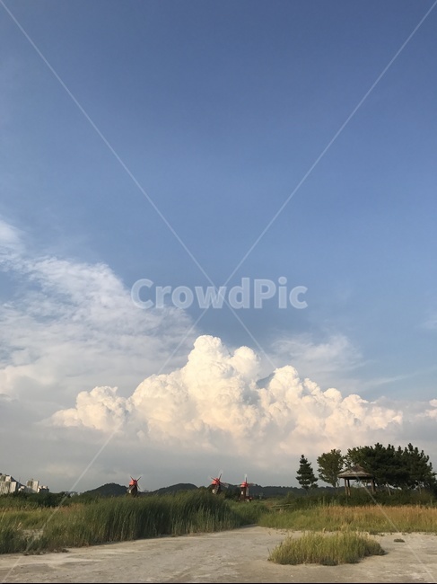 구름,풍경,여름,여름하늘,청량한,배경,하늘,시원한