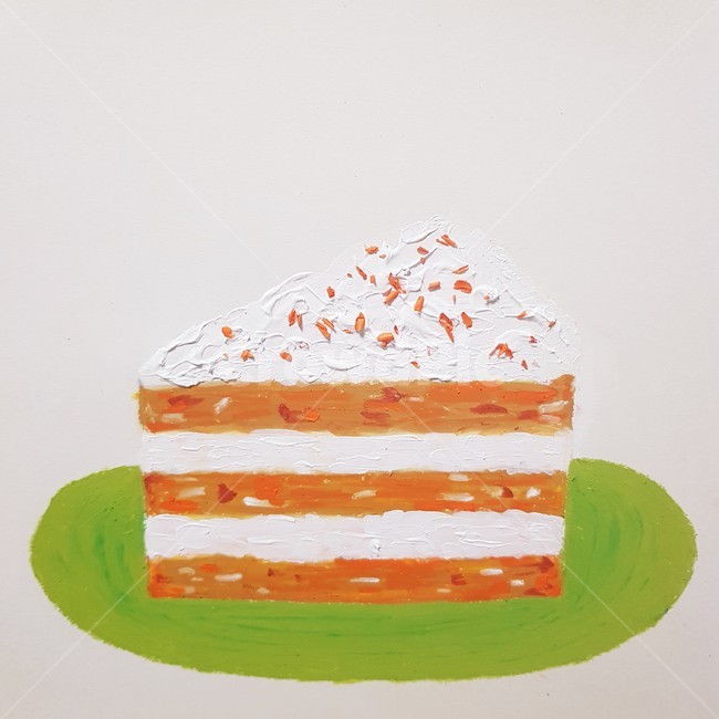 오일파스텔,oilpastel,당근케익,당근케이크,파스텔,아크릴,오일파스텔기법