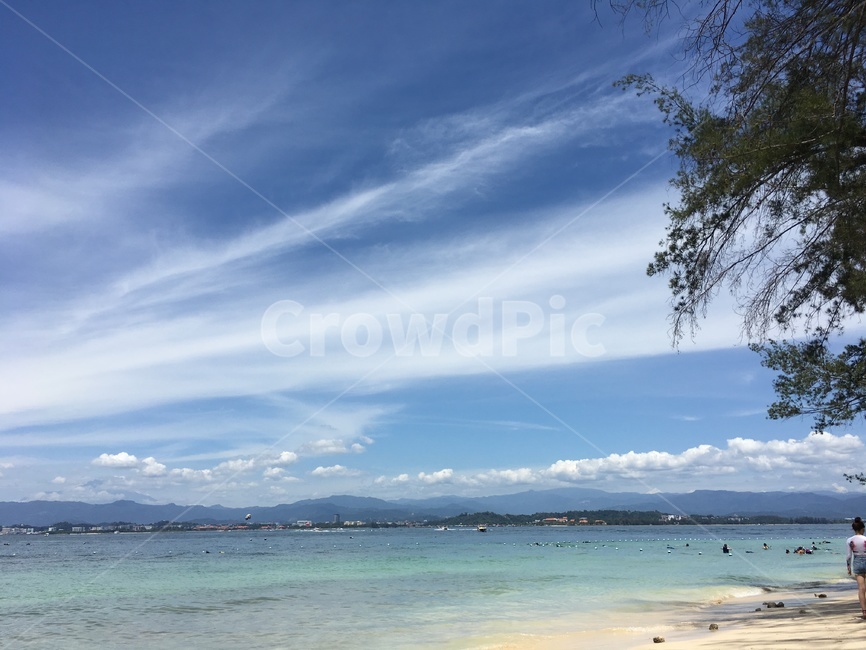바다,하늘,코타키나발루,여행,휴양지,여름,자연,풍경,nature,landscape,해변,바다,beach,sea,사람들,대중,군중,other people,crowd,land,땅,outdoors,옥외