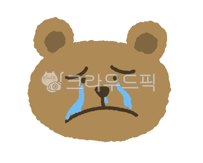 animal face,animal pictures,bear face,sadness,Emotion emoticon,Crying expression,animal illustration,emotion,tear,Bear illustration,cuteness,animal,bear,emoticon