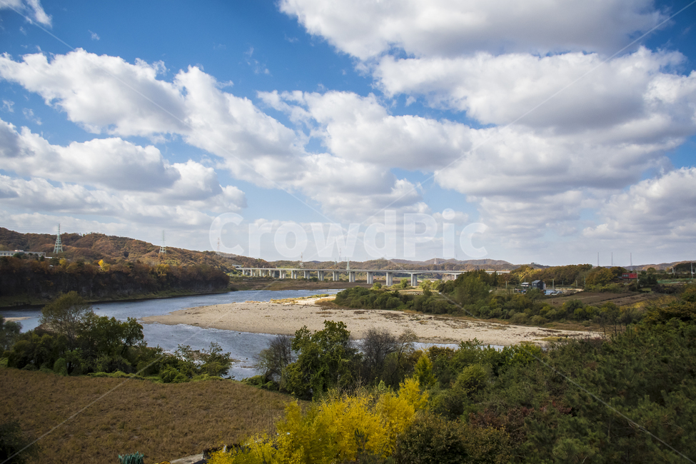 가을,하늘,구름,강,풍경,자연,풍경,nature,landscape,outdoors,옥외,water,물,weather,날씨,cumulus,적운,sky,cloud