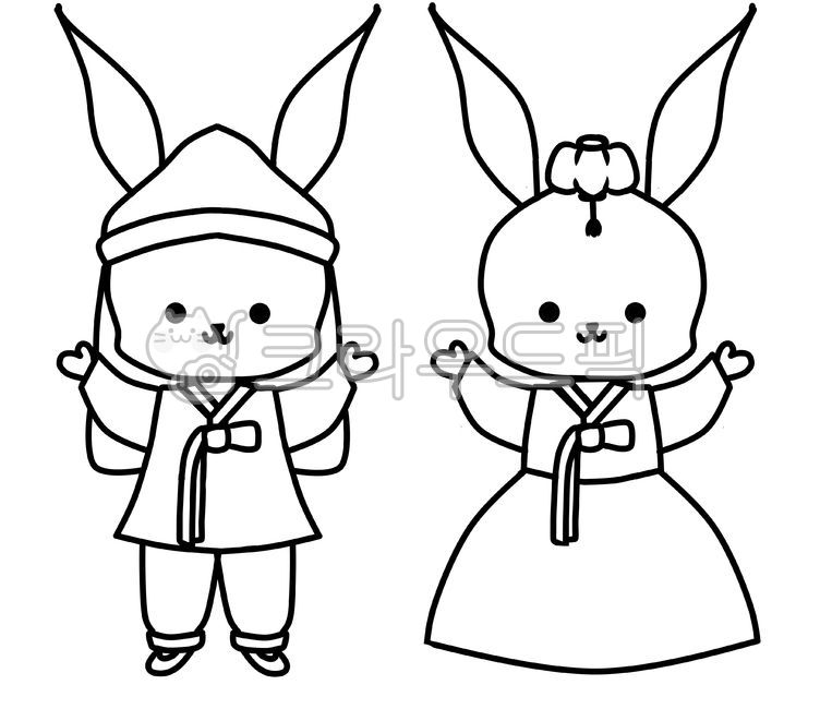 설날,계묘년,토끼띠,한복입은토끼,한복테두리,한복색칠,2023,추석,명절,우리나라,한복,설빔,토끼색칠,토끼그림,한복그림,어린이집환경판,유치원환경판,새해복많이받으세요,새해토끼