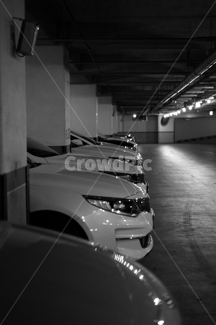 자동차,차,차량,car,교통수단,이동수단,주차장,parking,일렬,차고,흑백,흑백,모노톤,monochrome,black and white,교통,교통수단,traffic,transportation