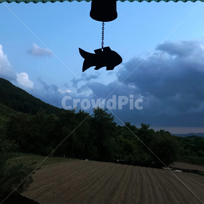 풍경,풍경종,초저녁,시골,밭