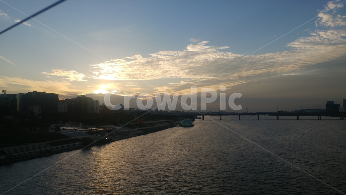 구름,강,태양,도시,다리,도시,풍경,city,landscape,한국도시풍경,한국도시경관,korea cityscape,light,빛,flare,플레어,sunlight,햇빛