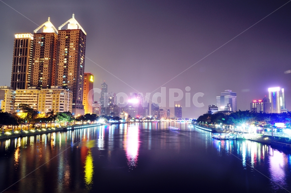 가오슝야경,빌딩,반사,하늘,장노출,야경,밤,풍경,nightscape,night,landscape,도시,city,water,물