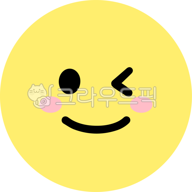 이모지,이모티콘,표정,기분,감정,스마일,달,찡긋