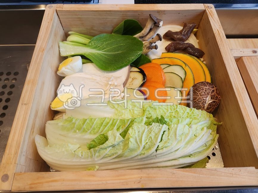 채소,배추,청경채,당근,버섯,호박,채소찜,편백찜,찜,음식,일식,food,meal