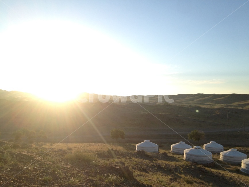 mongolia,몽골,일출,sunrise,ger