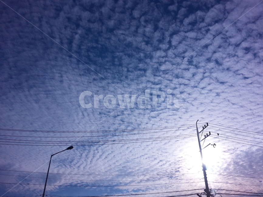 구름,전봇대,하늘,오후,cable,sky,cloud,케이블