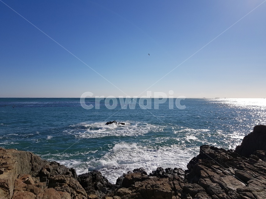 바다,하늘,풍경,하늘색,바위,자연,풍경,nature,landscape,promontory,곶,ocean,대양,sea,outdoors,옥외,water,물