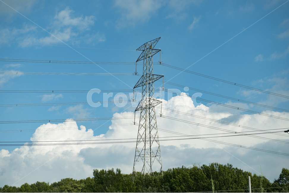 전신주,송전탑,구름,풍경,여름,하늘,케이블,자연,풍경,nature,landscape,power lines,전력선,cable