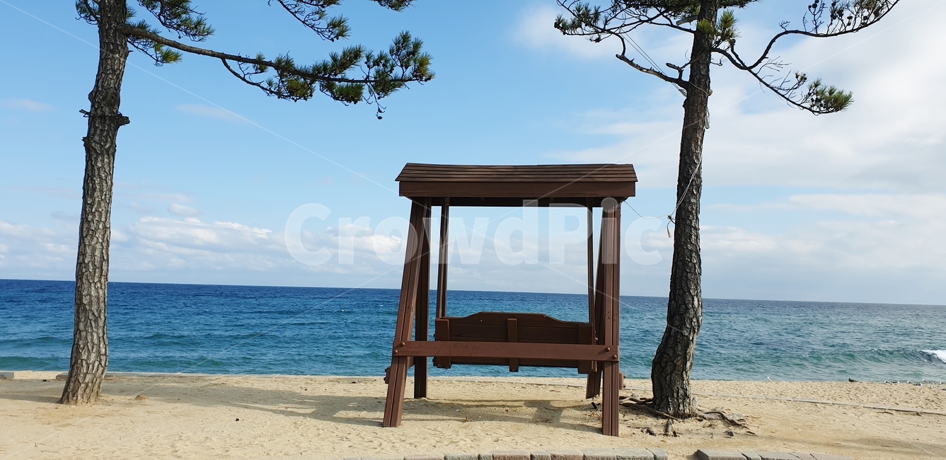 바닷가,경주,바다,흔들의자,의자,하늘,해변,해변,바다,beach,sea